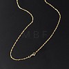 1.5mm Rack Plating Brass Singapore Chain Necklaces for Women Men MAK-L044-28G-3