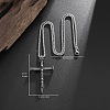 Halloween Alloy Skull Cross Pendant Necklaces for Men WG7ADC0-01-4
