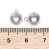 304 Stainless Steel Charm Rhinestone Settings SA-CBAC865-01D-P-3