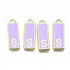 Alloy Enamel Pendants ENAM-T012-01S-RS-1