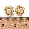 Brass Micro Pave Cubic Zirconia Beads KK-Q001-18G-2