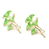 Alloy with Enamel Ear Studs EJEW-U002-07B-2