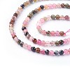 Natural Multicolor Tourmaline Beads Strands X-G-F619-20B-3mm-3