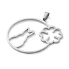 304 Stainless Steel Pendants STAS-I327-02P-04-2