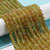 Natural Yellow Apatite Beads Strands G-G927-09A-5