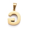 Ion Plating(IP) 304 Stainless Steel Letter Pendants STAS-H127-G-G-2