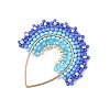 Glass Seed Beaded & Glass Pendants PALLOY-MZ01371-02-2