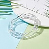 9Pcs 9 Color Acrylic Curved Tube Chunky Stretch Bracelets Set for Women BJEW-JB08142-4