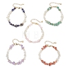 Natural Gemstone Chip Beaded Bracelets for Women BJEW-JB13350-2