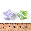 UV Plating Opaque Acrylic Beads OACR-N153-11-3