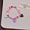 Valentine's Day Zinc Alloy Enamel Charm Bracelets FS-WG4D636-03-1