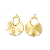 Ion Plating(IP) 304 Stainless Steel Big Pendants X-STAS-B031-34G-1