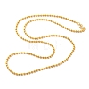 1.5mm Rack Plating Brass Ball Chain Necklaces for Women Men MAK-L044-63G-1