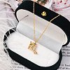 925 Sterling Silver Colorful Cubic Zirconia Constellation Pendant Cable Chain Necklaces for Women STER-R009-01G-07-1