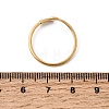 304 Stainless Steel & Natural Shell Cuff Rings for Women RJEW-G372-01G-05-5