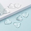 Transparent Glass Heart Cabochons X-GGLA-R021-20mm-8