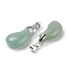 Natural Green Aventurine Pendants G-NH0025-14P-11-2