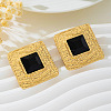 Alloy & Acrylic Stud Earrings FS-WG485A1-01-3