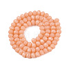 Opaque Solid Color Imitation Jade Glass Beads Strands EGLA-A044-P6mm-D33-3