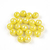 Electroplate Pearlized Glass Pearl Beads EGLA-T021-14A-10-1