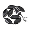 Natural Banded Agate Beads Strands G-F825-H01-01C-4