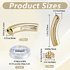 DIY Acrylic Tube & Brass Rhinestone Beads Jewelry Making Kits DIY-SP0002-17-2