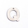 Tarnish Resistant 304 Stainless Steel Letter Charms STAS-O072-Q-1