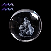 Inner Carving Constellation Glass Crystal Ball Diaplay Decoration PW-WG22452-12-1