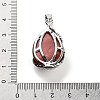 Natural Red Jasper Teardrop Pendants G-G112-03P-11-3