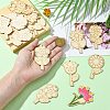 48Pcs 12 Styles Unfinished Blank Wooden Pendants Kit WOOD-CJC0011-15B-4