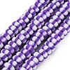 Handmade Polymer Clay Beads Strands CLAY-N008-042B-1