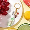 Resin & Glass & Alloy Keychain KEYC-JKC01158-04-2