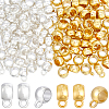 120Pcs 2 Colors Tibetan Style Alloy Rondelle Tube Bails FIND-PA0001-48-1
