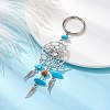 Woven Web/Net with Wing Alloy Pendant Keychain KEYC-JKC00587-02-3