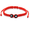 Resin Beads Braided Bead Bracelets FS-WG108B7-06-1