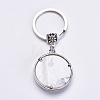 Natural Howlite Keychain KEYC-G043-B04-2