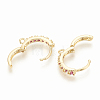 Brass Hoop Earring Findings KK-S345-064-2