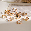 10Pcs Alloy Finger Rings Sets WG7802C-09-2