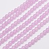 Natural & Dyed Malaysia Jade Bead Strands G-A146-4mm-A17-3