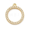 Brass Micro Pave Cubic Zirconia Pendants KK-C254-01B-G-1