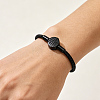 Adjustable Chinese Style Fortune 304 Stainless Steel Braided Steel Wire Bracelets for Women WF4660-4-2