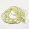 Electroplate Glass Beads Strands EGLA-D018-8x8mm-70-2