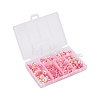 497Pcs 5 Style Rainbow ABS Plastic Imitation Pearl Beads OACR-YW0001-07D-4