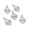 Alloy Rhinestone Pendants ALRI-H004-04P-3