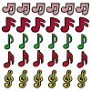 30Pcs 5 Styles Polyester Clothing Patches PATC-FG0003-82-1