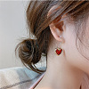 Alloy Enamel Hoop Earrings FS-WG9C10F-01-2