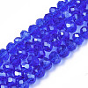 Electroplate Glass Beads Strands EGLA-A034-T4mm-B-5