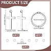 60Pcs Alloy Pendant EAER-UN0001-01-3