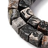 Natural Map Stone Beads Strands G-T139-8x8-45A-4