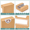 Square Paper Storage Gift Boxes with Clear Visible Window CON-WH0095-65A-4